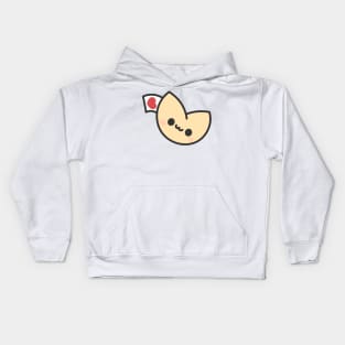 Kawaii love fortune cookie Kids Hoodie